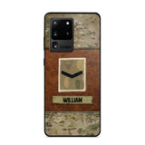 Personalized British Veterans/Soldier Camo Phone Case Printed 22OCT-HY26