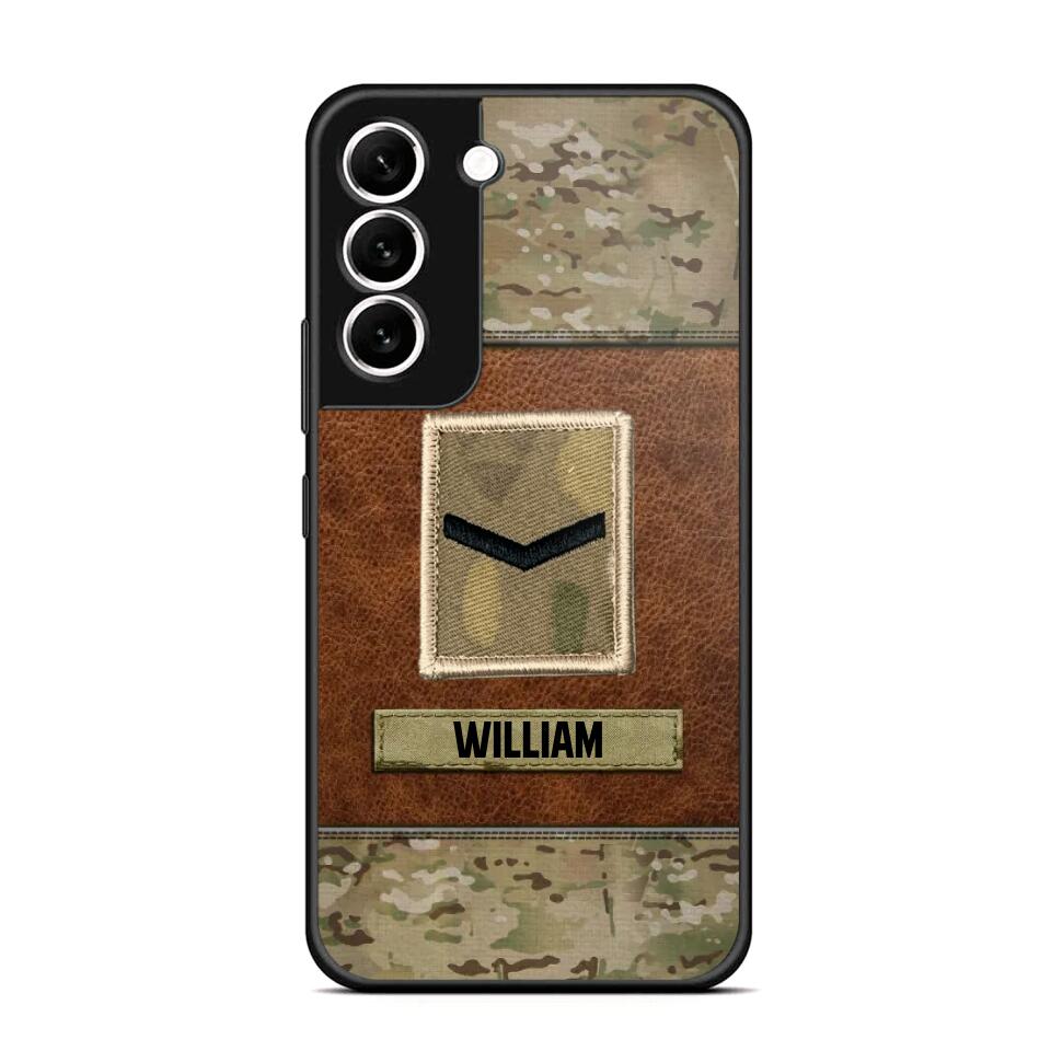 Personalized British Veterans/Soldier Camo Phone Case Printed 22OCT-HY26