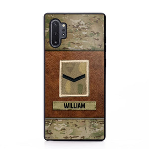 Personalized British Veterans/Soldier Camo Phone Case Printed 22OCT-HY26