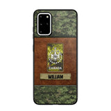 Personalized Canadian Veterans/Soldier Camo Phone Case Printed 22OCT-HY26