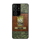 Personalized Canadian Veterans/Soldier Camo Phone Case Printed 22OCT-HY26