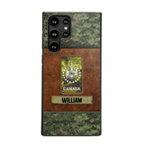 Personalized Canadian Veterans/Soldier Camo Phone Case Printed 22OCT-HY26