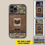 Personalized British Veterans/Soldier Camo Phone Case Printed 22OCT-DT26