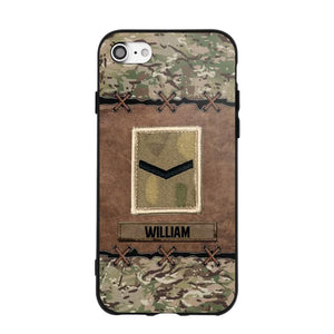 Personalized British Veterans/Soldier Camo Phone Case Printed 22OCT-DT26