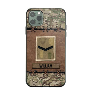 Personalized British Veterans/Soldier Camo Phone Case Printed 22OCT-DT26