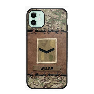 Personalized British Veterans/Soldier Camo Phone Case Printed 22OCT-DT26