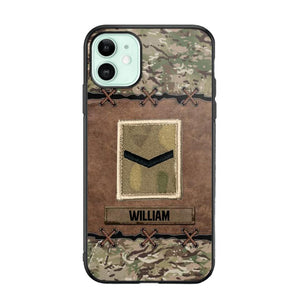 Personalized British Veterans/Soldier Camo Phone Case Printed 22OCT-DT26