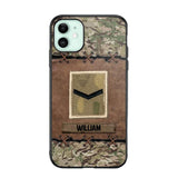 Personalized British Veterans/Soldier Camo Phone Case Printed 22OCT-DT26