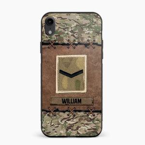 Personalized British Veterans/Soldier Camo Phone Case Printed 22OCT-DT26