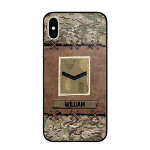 Personalized British Veterans/Soldier Camo Phone Case Printed 22OCT-DT26