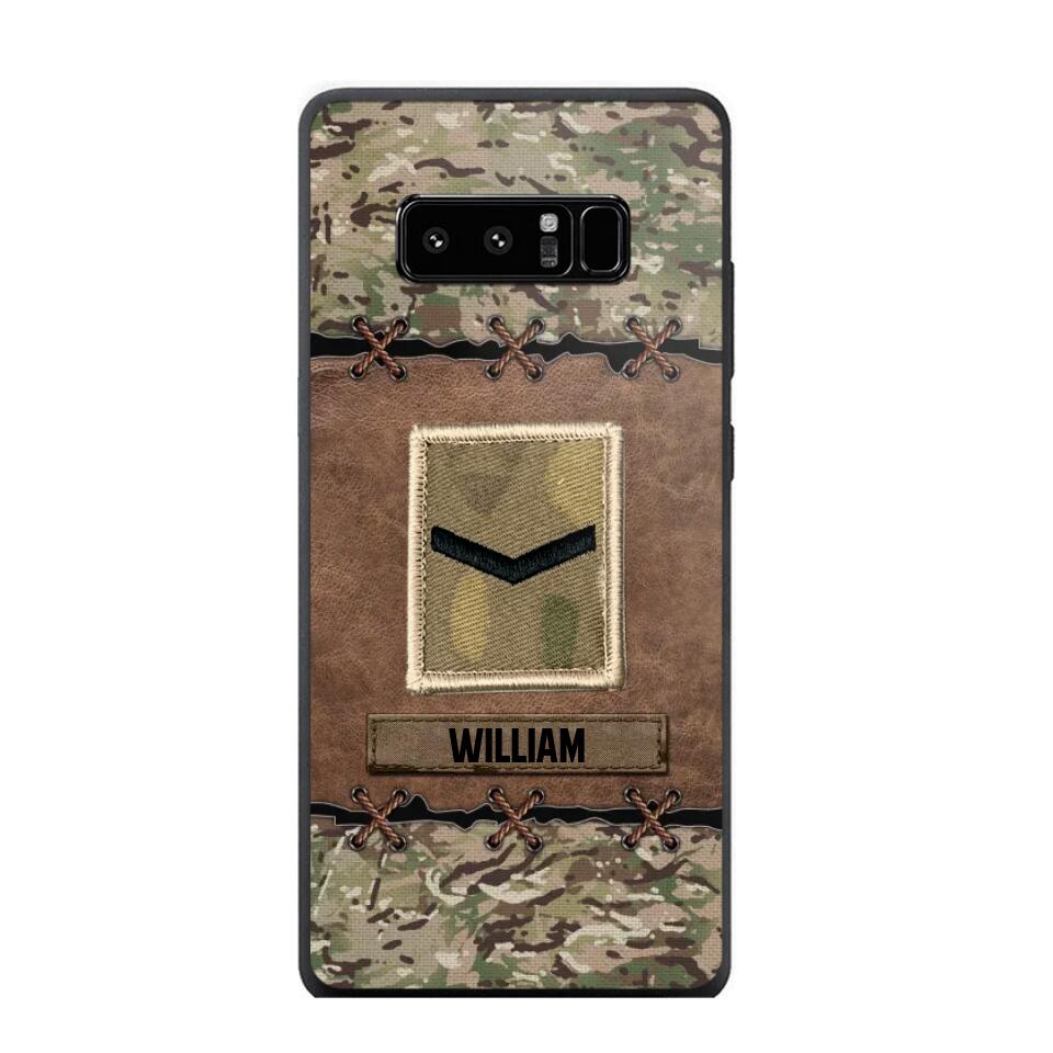 Personalized British Veterans/Soldier Camo Phone Case Printed 22OCT-DT26