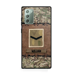 Personalized British Veterans/Soldier Camo Phone Case Printed 22OCT-DT26