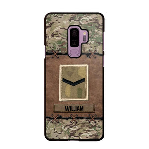 Personalized British Veterans/Soldier Camo Phone Case Printed 22OCT-DT26