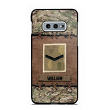 Personalized British Veterans/Soldier Camo Phone Case Printed 22OCT-DT26