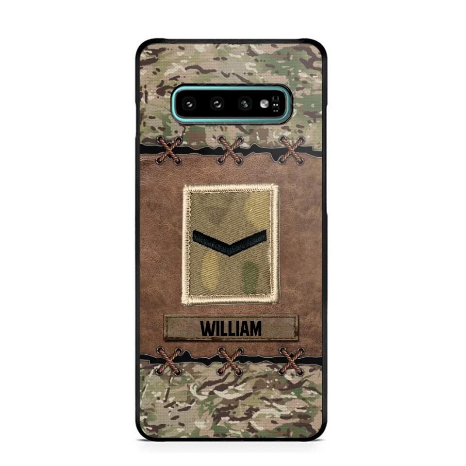 Personalized British Veterans/Soldier Camo Phone Case Printed 22OCT-DT26