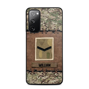 Personalized British Veterans/Soldier Camo Phone Case Printed 22OCT-DT26