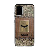 Personalized British Veterans/Soldier Camo Phone Case Printed 22OCT-DT26