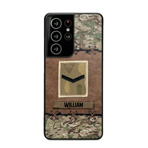 Personalized British Veterans/Soldier Camo Phone Case Printed 22OCT-DT26