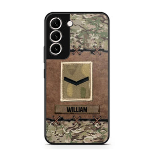 Personalized British Veterans/Soldier Camo Phone Case Printed 22OCT-DT26