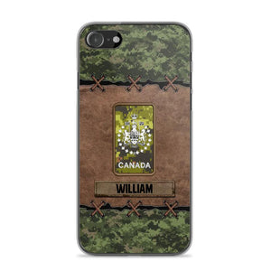 Personalized Canadian Veterans/Soldier Camo Phone Case Printed 22OCT-DT26