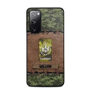 Personalized Canadian Veterans/Soldier Camo Phone Case Printed 22OCT-DT26