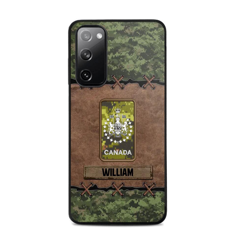 Personalized Canadian Veterans/Soldier Camo Phone Case Printed 22OCT-DT26