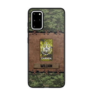 Personalized Canadian Veterans/Soldier Camo Phone Case Printed 22OCT-DT26