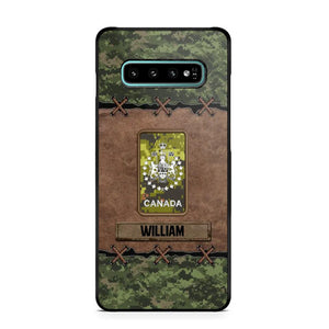 Personalized Canadian Veterans/Soldier Camo Phone Case Printed 22OCT-DT26