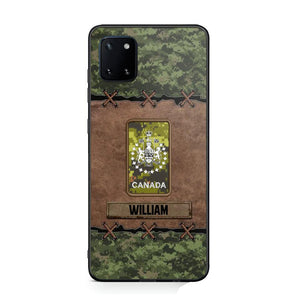 Personalized Canadian Veterans/Soldier Camo Phone Case Printed 22OCT-DT26