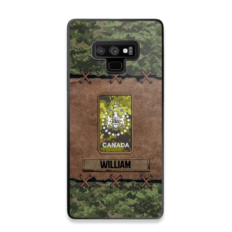 Personalized Canadian Veterans/Soldier Camo Phone Case Printed 22OCT-DT26