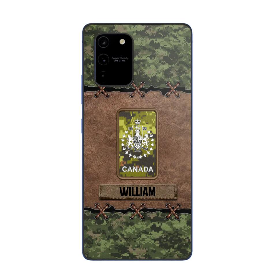 Personalized Canadian Veterans/Soldier Camo Phone Case Printed 22OCT-DT26