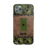 Personalized Swedish Veterans/Soldier Camo Phone Case Printed 22OCT-DT26