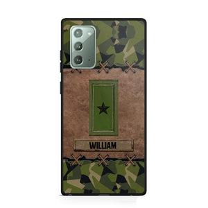 Personalized Swedish Veterans/Soldier Camo Phone Case Printed 22OCT-DT26