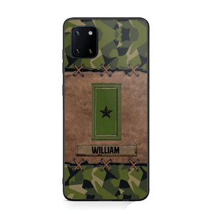 Personalized Swedish Veterans/Soldier Camo Phone Case Printed 22OCT-DT26