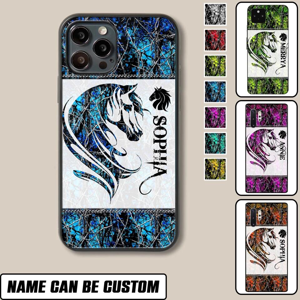 Personalized Horse Lovers Camo Hunting 3D Printed Phonecase OCT22-HQ29