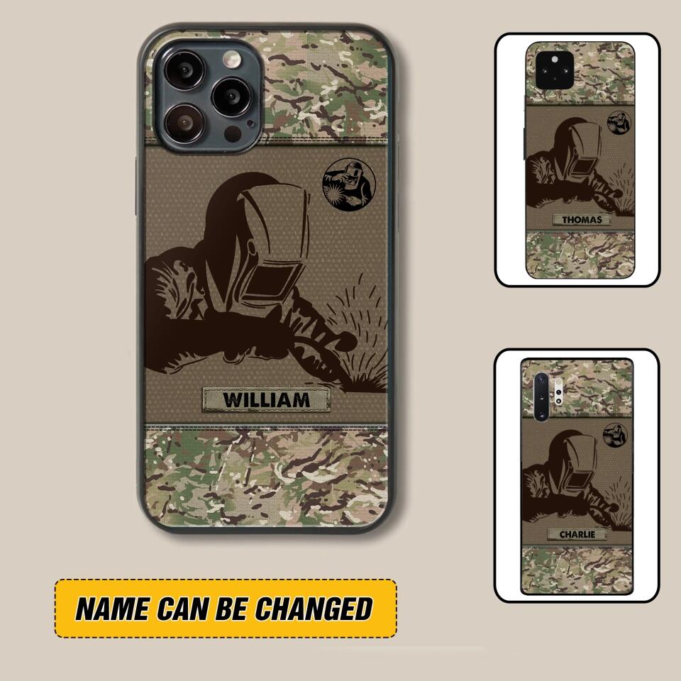 Personalized Welder Camo 3D Printed Phonecase OCT22-HY31