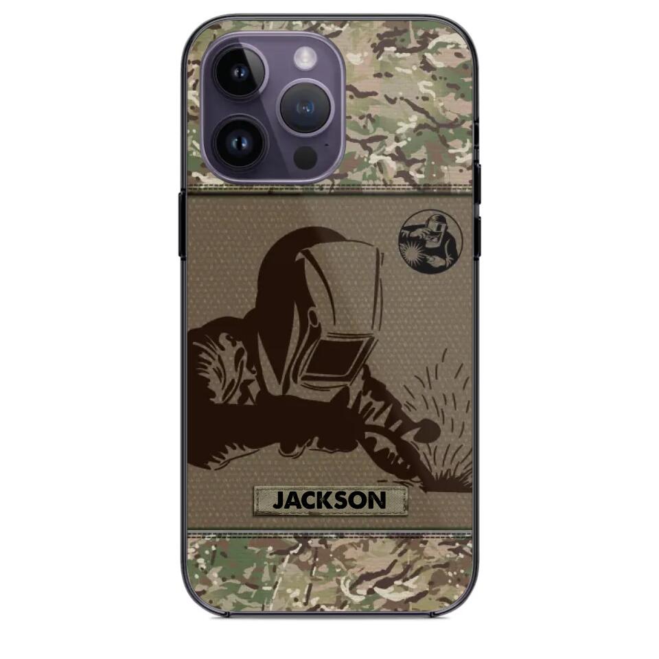 Personalized Welder Camo 3D Printed Phonecase OCT22-HY31