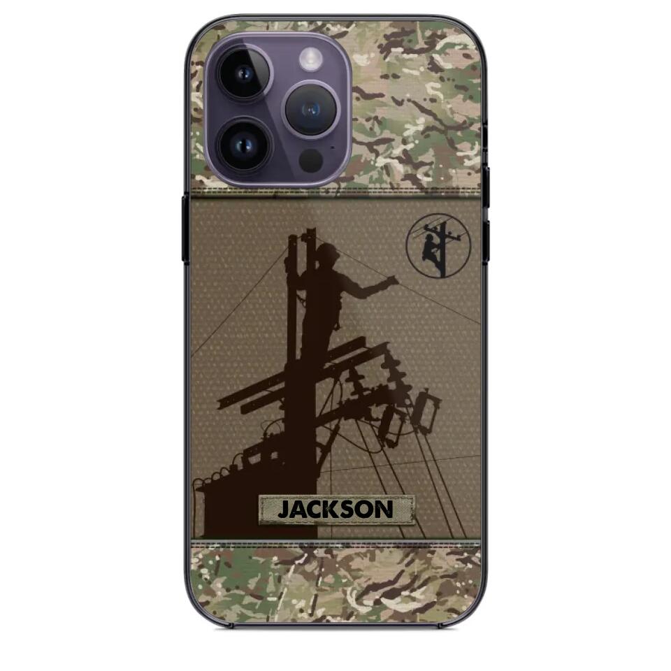 Personalized Lineman Camo 3D Printed Phonecase OCT22-HY31