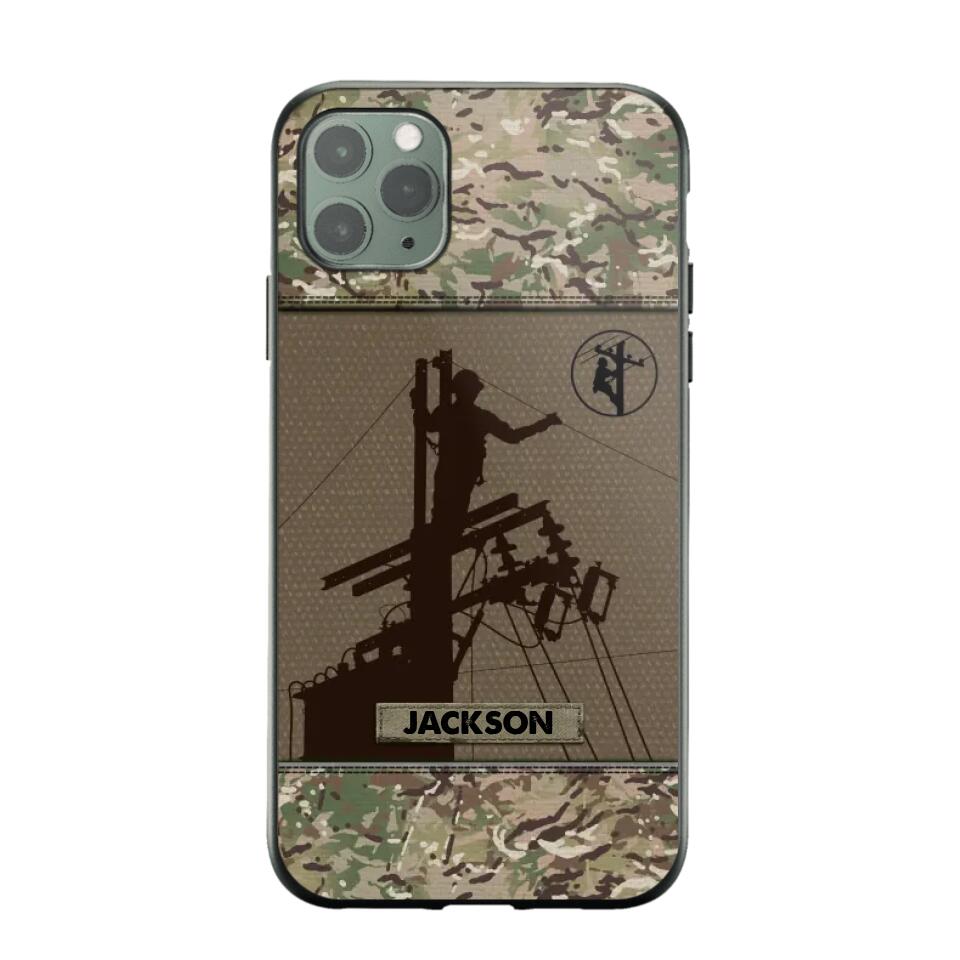 Personalized Lineman Camo 3D Printed Phonecase OCT22-HY31