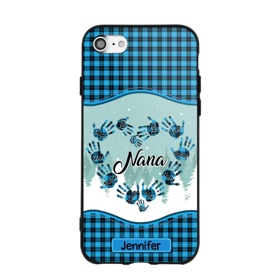 Personalized Grandma Nana Auntie Kid Name Heart Caro 3D Printed Phonecase 22NOV-HY02