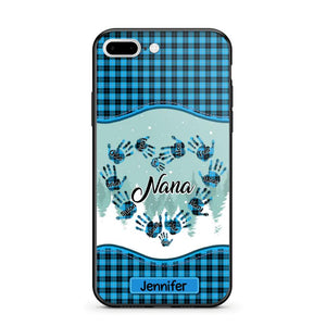 Personalized Grandma Nana Auntie Kid Name Heart Caro 3D Printed Phonecase 22NOV-HY02