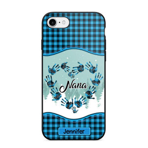 Personalized Grandma Nana Auntie Kid Name Heart Caro 3D Printed Phonecase 22NOV-HY02