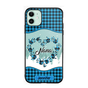 Personalized Grandma Nana Auntie Kid Name Heart Caro 3D Printed Phonecase 22NOV-HY02