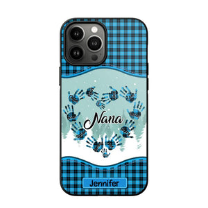 Personalized Grandma Nana Auntie Kid Name Heart Caro 3D Printed Phonecase 22NOV-HY02