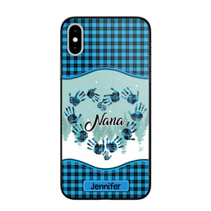 Personalized Grandma Nana Auntie Kid Name Heart Caro 3D Printed Phonecase 22NOV-HY02