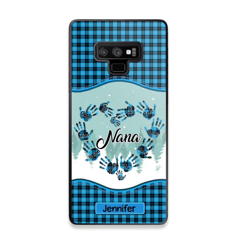 Personalized Grandma Nana Auntie Kid Name Heart Caro 3D Printed Phonecase 22NOV-HY02