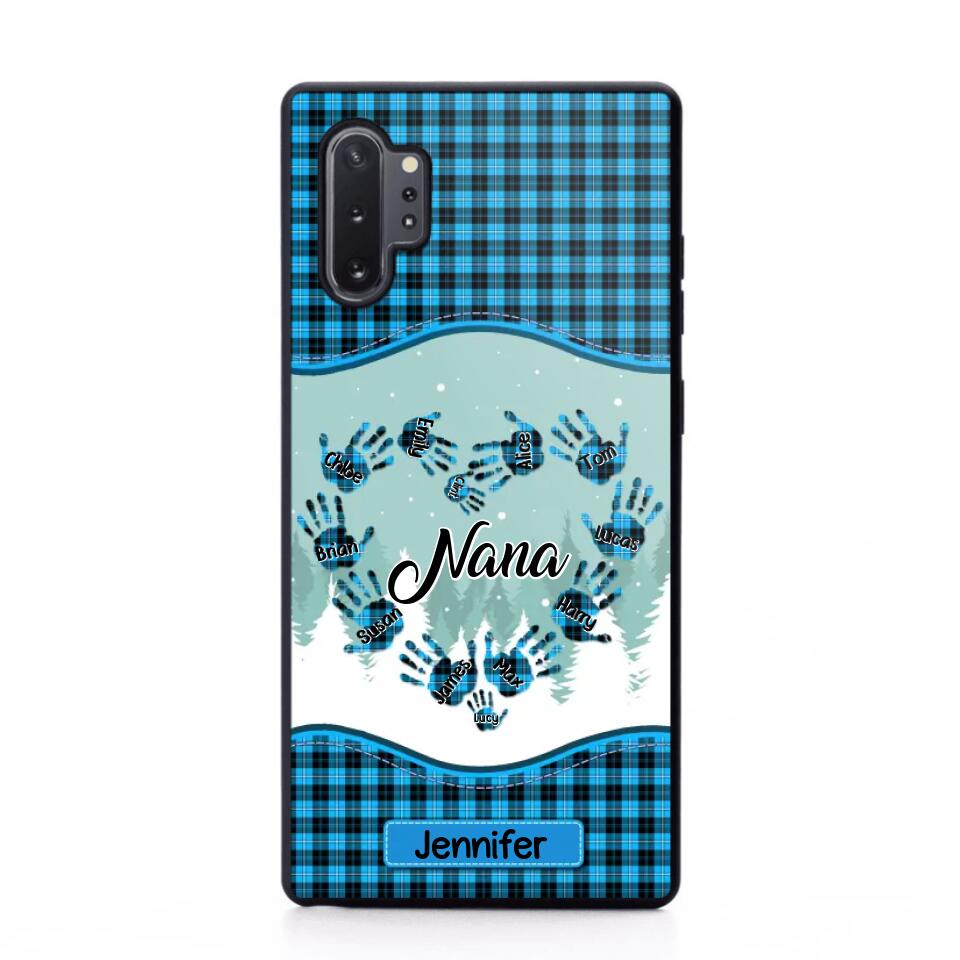 Personalized Grandma Nana Auntie Kid Name Heart Caro 3D Printed Phonecase 22NOV-HY02