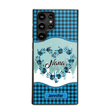 Personalized Grandma Nana Auntie Kid Name Heart Caro 3D Printed Phonecase 22NOV-HY02