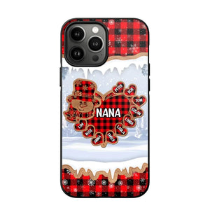 Personalized Grandma Nana Auntie Snowman Kid Name Caro Christmas 3D Printed Phonecase 22NOV-HQ02