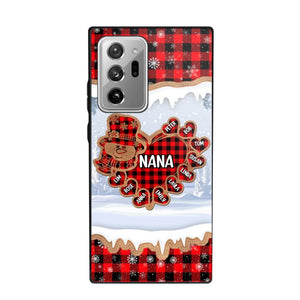 Personalized Grandma Nana Auntie Snowman Kid Name Caro Christmas 3D Printed Phonecase 22NOV-HQ02